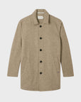 Peregrine Scout Wool Coat - Oak Heringbone-Men's Coats-Brooklyn-Vancouver-Yaletown-Canada