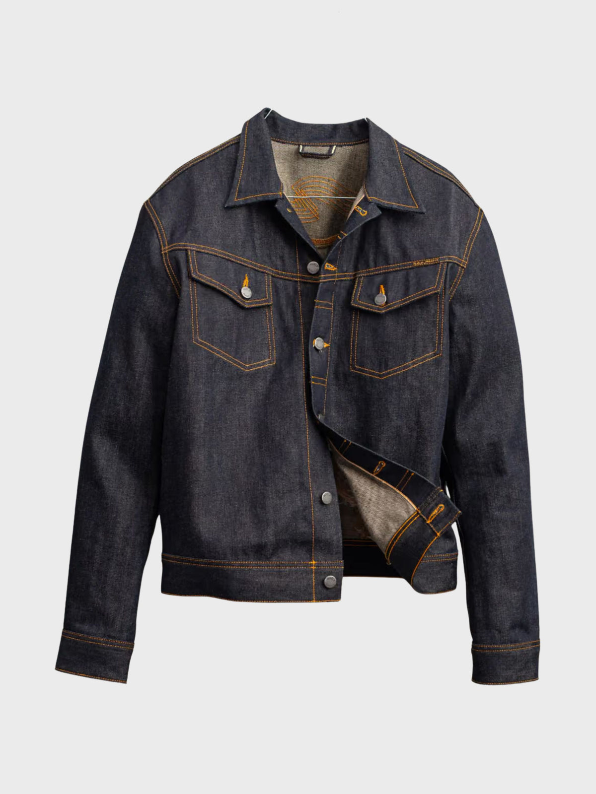 Nudie Conny Denim Jacket Dry Selvage - Blue-Men's Jackets-Brooklyn-Vancouver-Yaletown-Canada