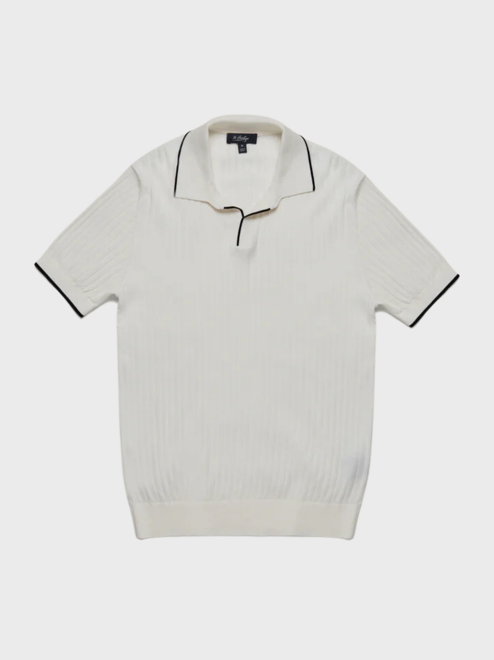 34 Heritage Polo Sweater - Off White-Men's Sweaters-Brooklyn-Vancouver-Yaletown-Canada