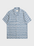 Far Afield Stachio SS Shirt - Copa Print Jacquard Blue-Men's Shirts-Brooklyn-Vancouver-Yaletown-Canada