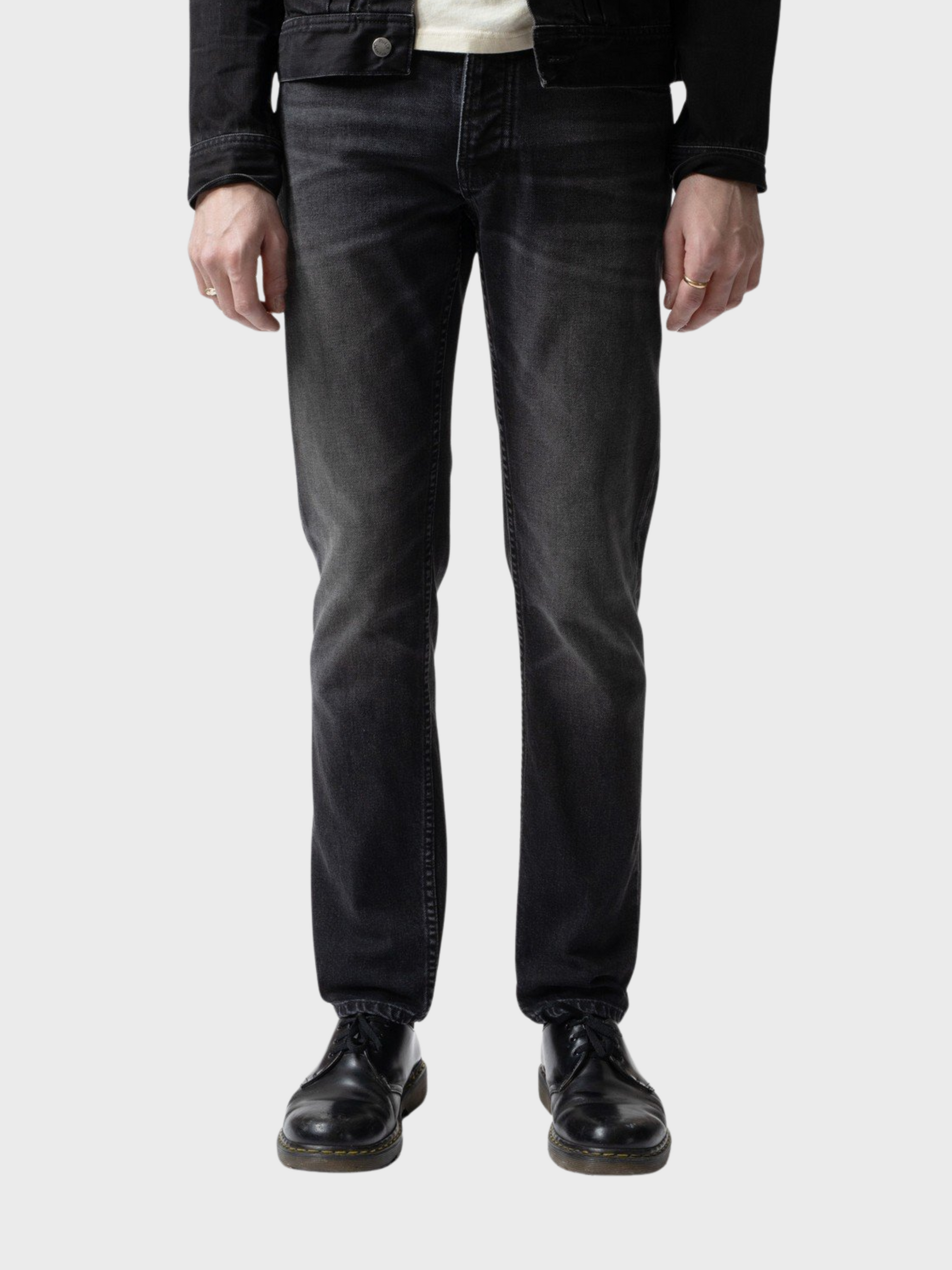 Nudie Solid Ollie Black Force-Men's Denim-Brooklyn-Vancouver-Yaletown-Canada