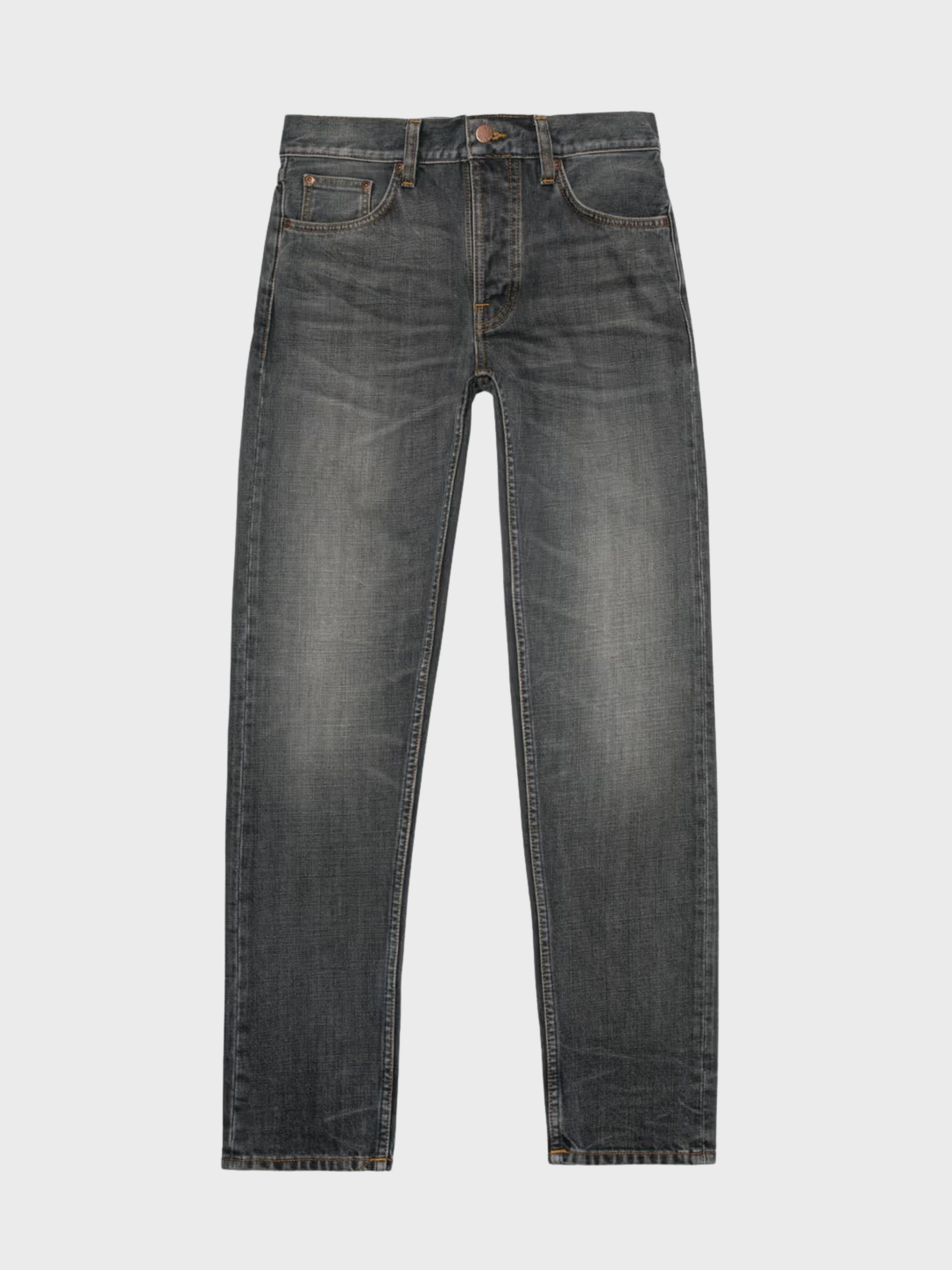 Nudie Steady Eddie II Grey Crosshatc-Men's Denim-Brooklyn-Vancouver-Yaletown-Canada
