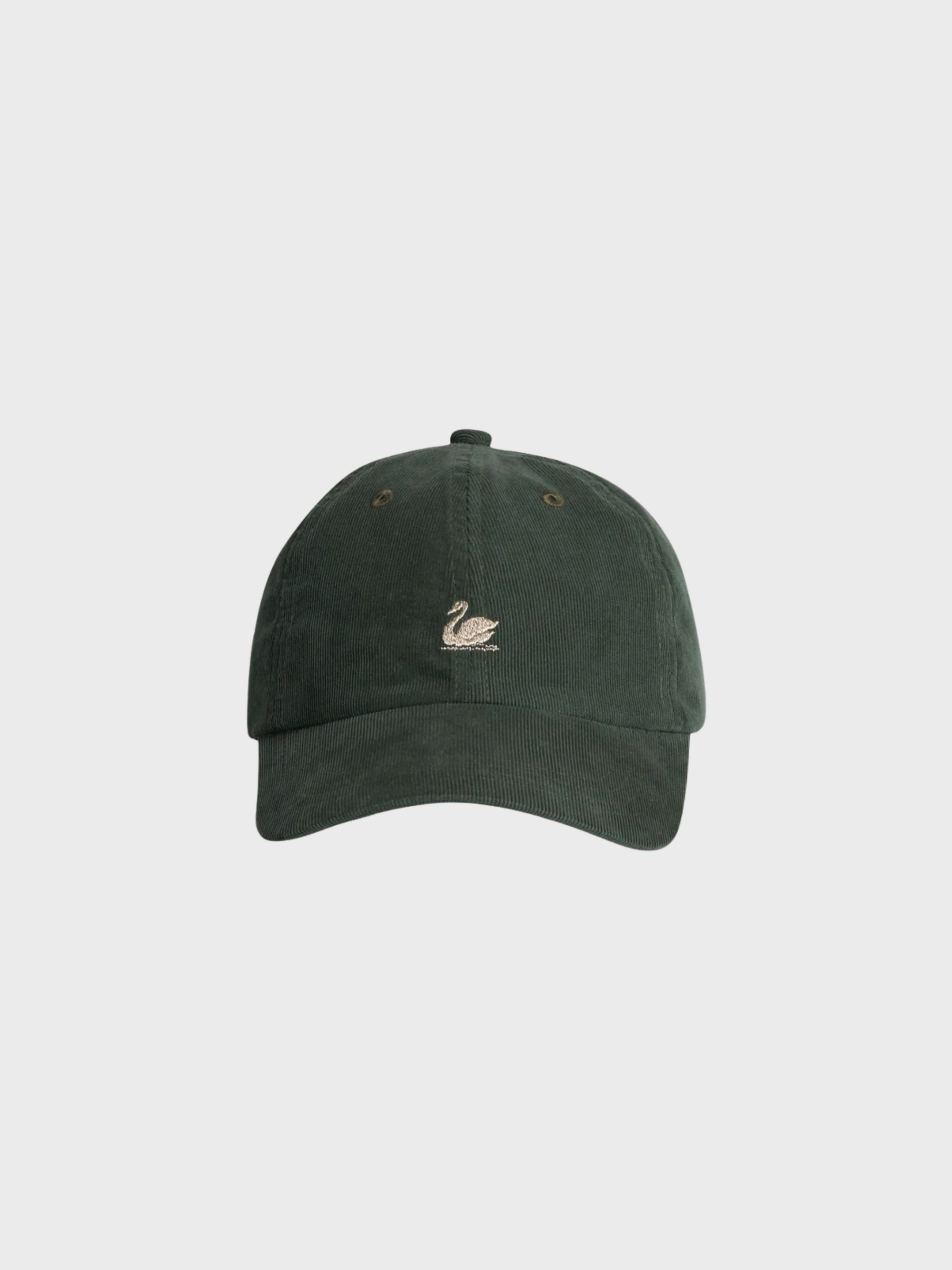 Merz Swan Logo Cap, Light Corduroy - forest-Men's Accessories-Brooklyn-Vancouver-Yaletown-Canada