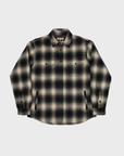 Nudie Glenn Padded Shadow Check Shirt Black-Men's T-Shirts-Brooklyn-Vancouver-Yaletown-Canada