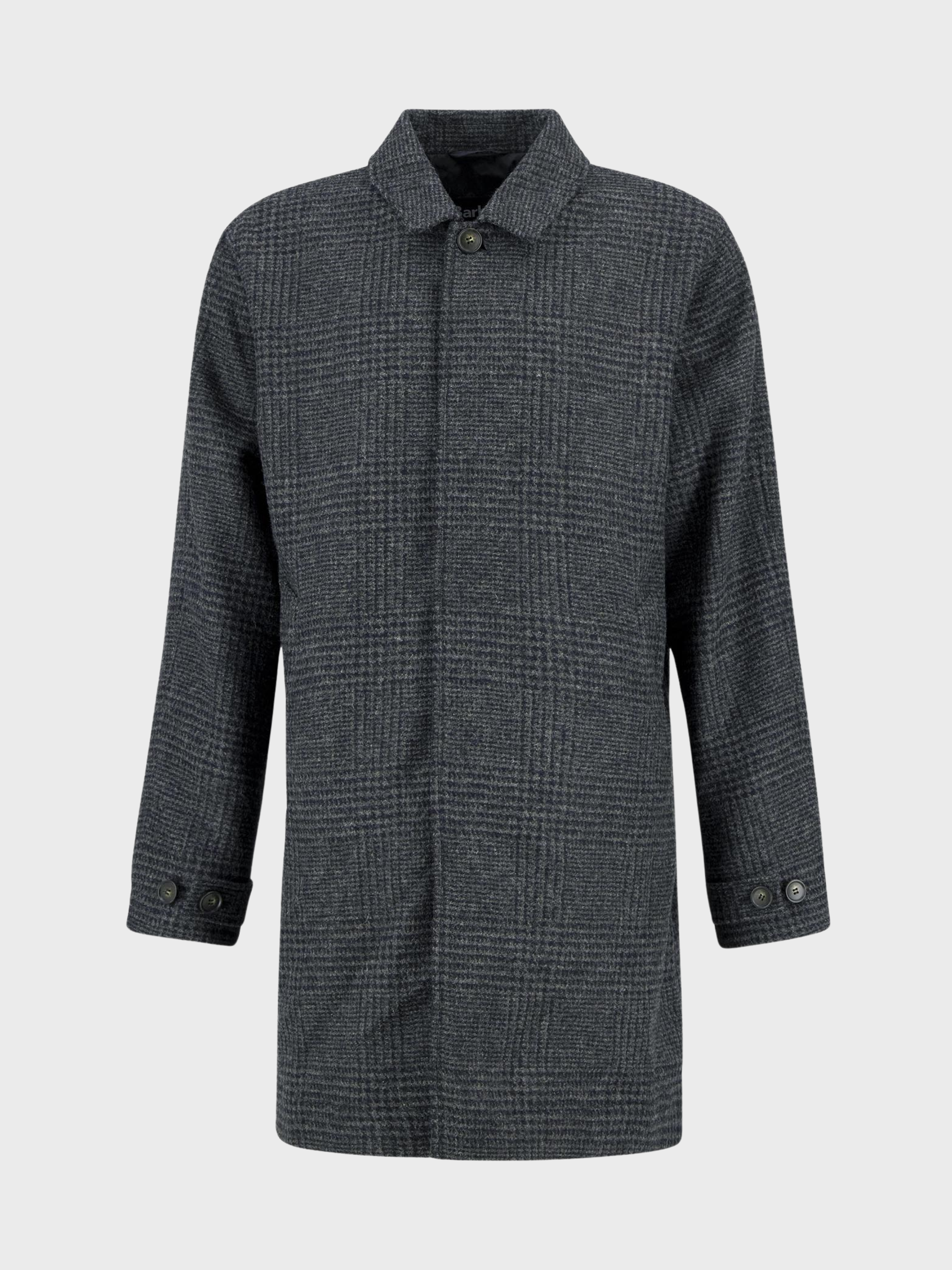 Barbour Lorden Wool Overcoat - Charcoal-Men's Coats-Brooklyn-Vancouver-Yaletown-Canada