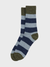 Barbour Houghton Stripe Socks - Blue Stone-Men's Accessories-Brooklyn-Vancouver-Yaletown-Canada