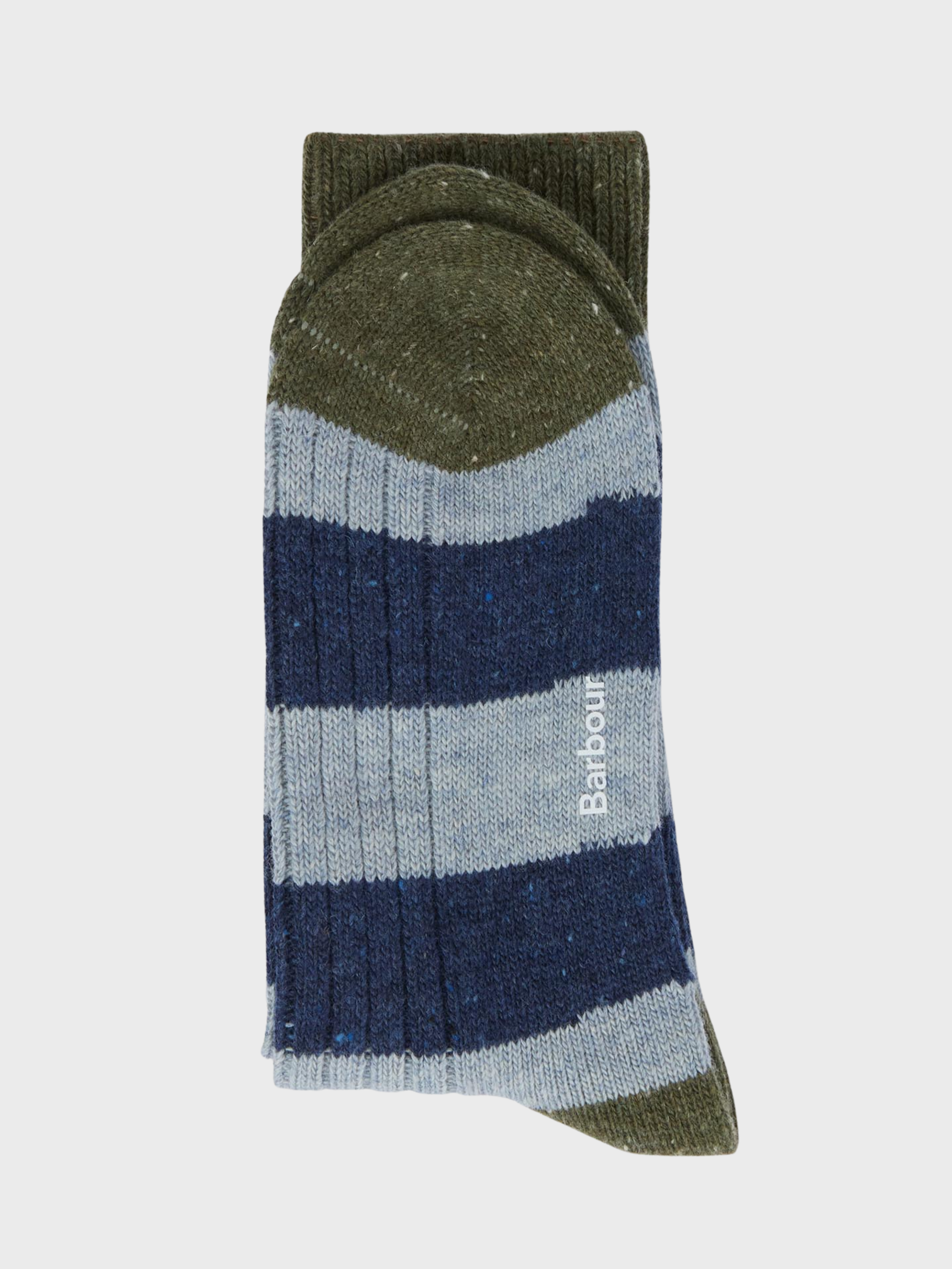 Barbour Houghton Stripe Socks - Blue Stone-Men's Accessories-Brooklyn-Vancouver-Yaletown-Canada