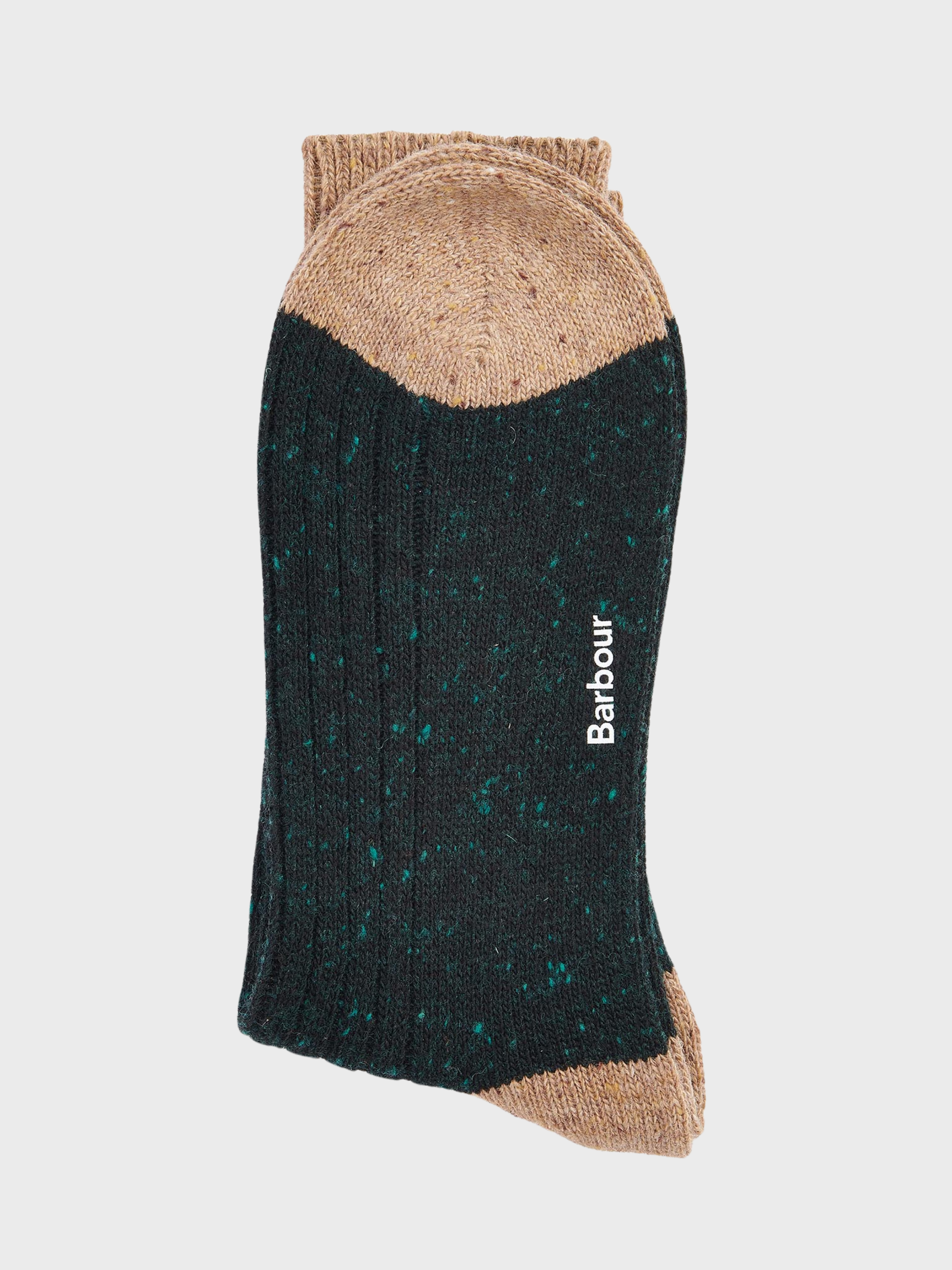 Barbour Houghton Socks - Evergreen/Sandstone-Men's Accessories-Brooklyn-Vancouver-Yaletown-Canada