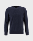 Barbour Waterbury Crew Neck Sweater - Navy-Men's Sweaters-Brooklyn-Vancouver-Yaletown-Canada