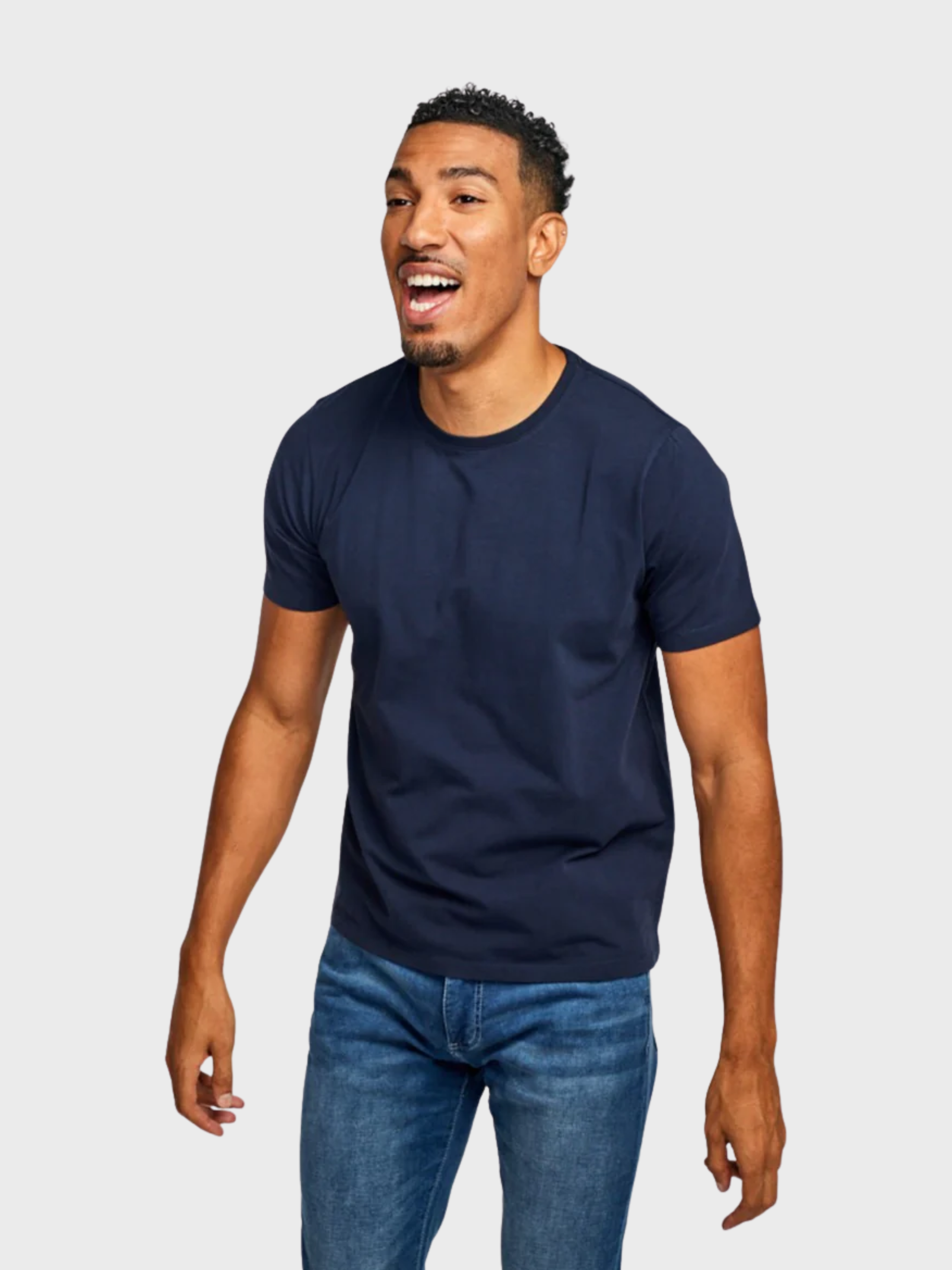 Easy Mondays T Shirt Crew Neck Navy-Men's T-Shirts-Brooklyn-Vancouver-Yaletown-Canada
