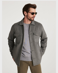 34 Heritage Button Down Overshirt Grey-Men's Shirts-Brooklyn-Vancouver-Yaletown-Canada