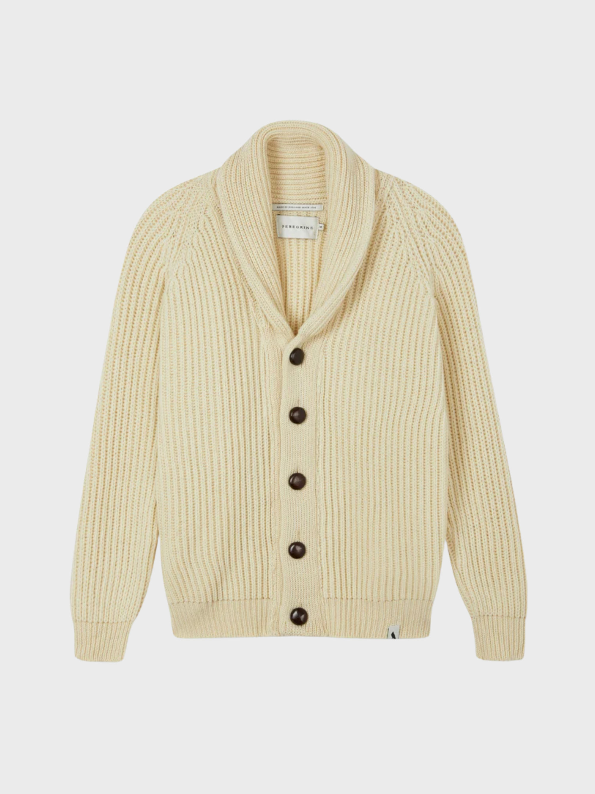 Peregrine Wilkinson Cardigan - Ecru-Men's Sweaters-Brooklyn-Vancouver-Yaletown-Canada