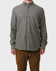 Outclass Flannel Classic Shirt - Moss Twill-Men's Shirts-Brooklyn-Vancouver-Yaletown-Canada