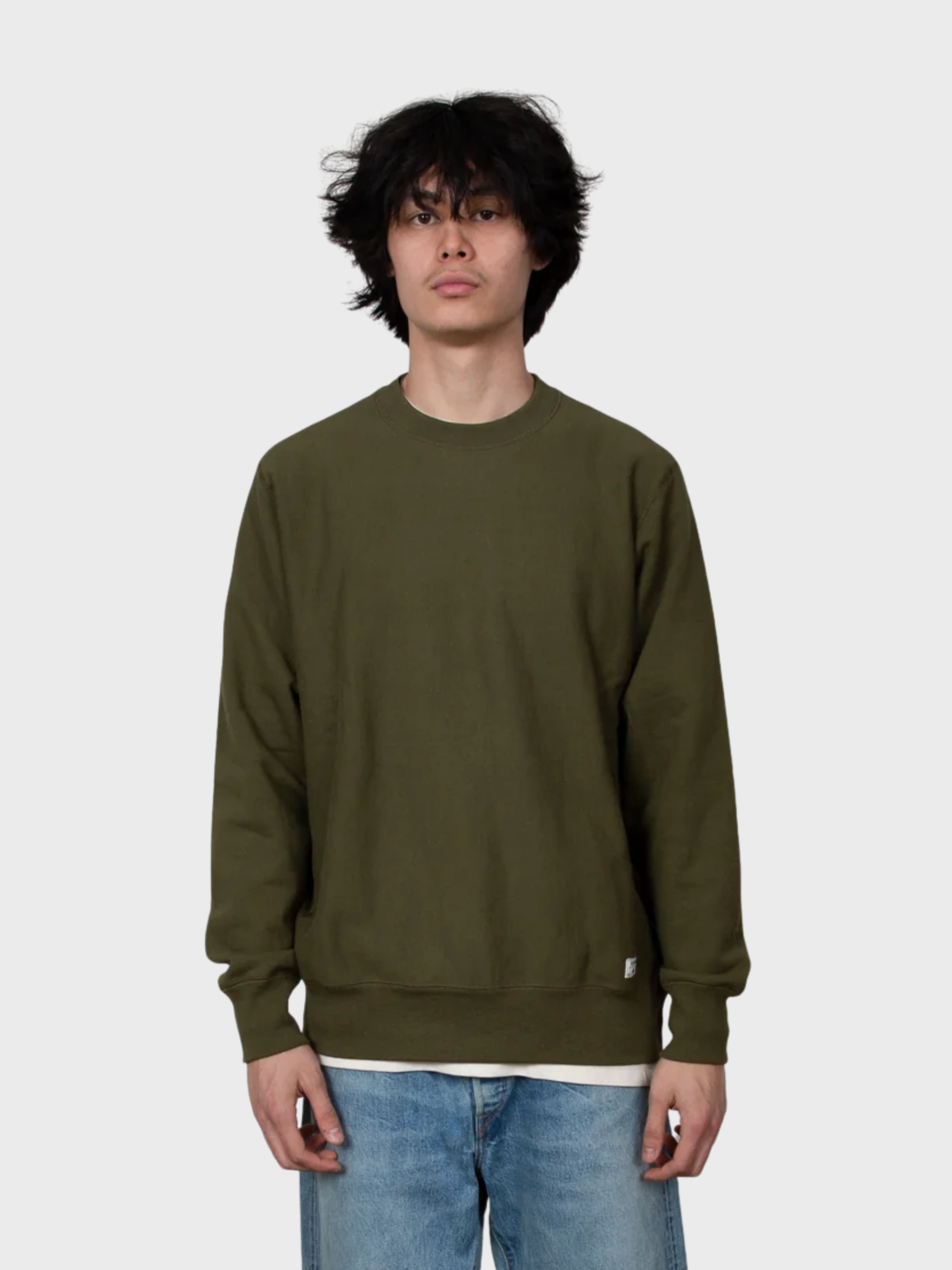 Edwin Eca4004 Classic Crew Sweatshirt - Olive Drab-Men's Sweatshirts-Brooklyn-Vancouver-Yaletown-Canada