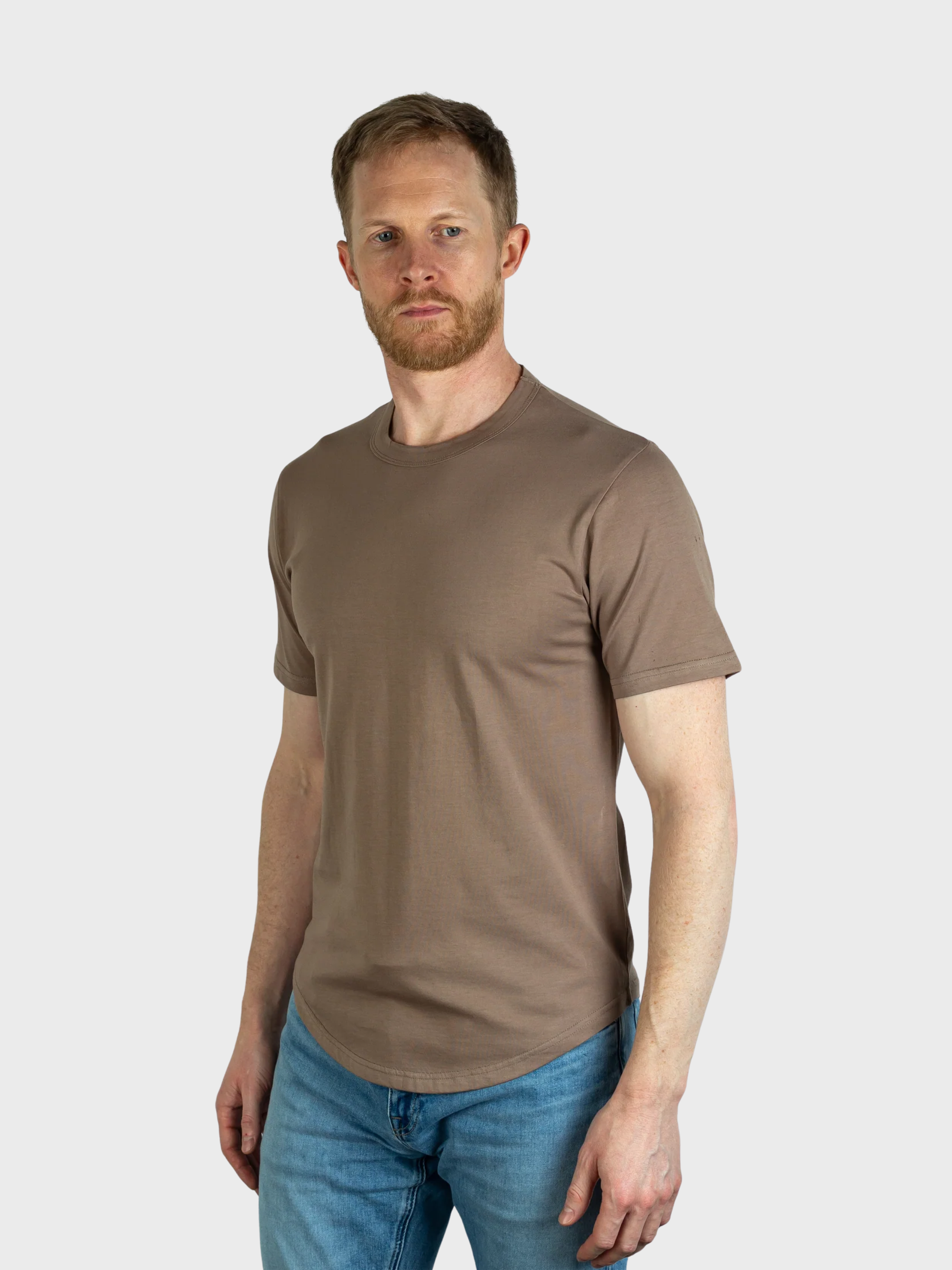 Jude Neale Kris Supima Cotton Short Sleeve - Camel-Men's Shirts-Brooklyn-Vancouver-Yaletown-Canada