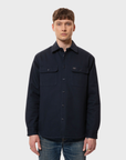 Nudie Glenn Padded Shirt Navy-Men's T-Shirts-Brooklyn-Vancouver-Yaletown-Canada