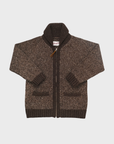 Outclass Zip Cardigan - Brown Marl-Men's Sweaters-Brooklyn-Vancouver-Yaletown-Canada