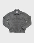 Outclass Bouclé Coach Jacket - Black/White-Men's Jackets-Brooklyn-Vancouver-Yaletown-Canada