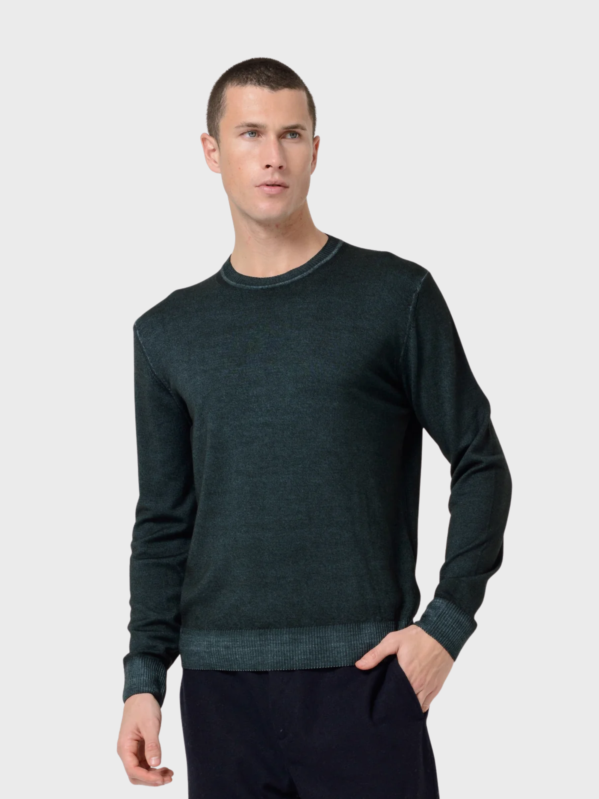 Ploumanch Gills Relax - Extrafine Merino Wool Crewneck - British-Men's Sweaters-Brooklyn-Vancouver-Yaletown-Canada