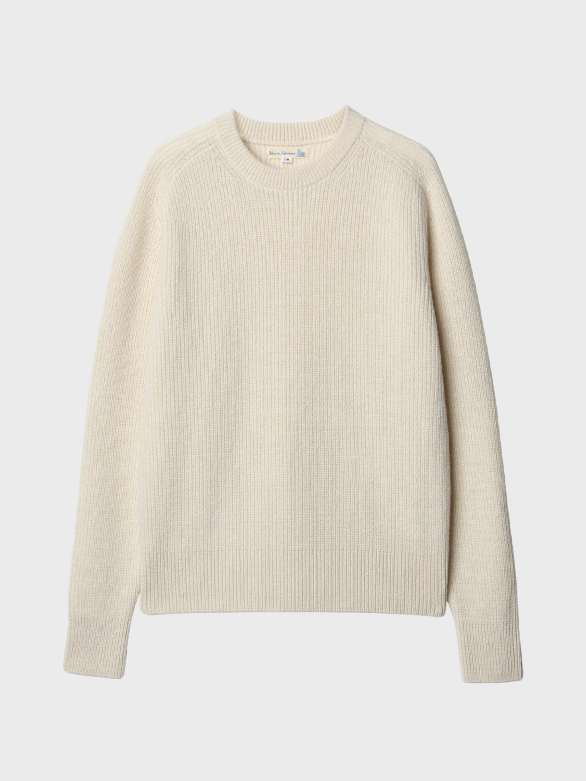 Merz Men's Crew Pullover Ribbed - nature-Men's Sweaters-Brooklyn-Vancouver-Yaletown-Canada