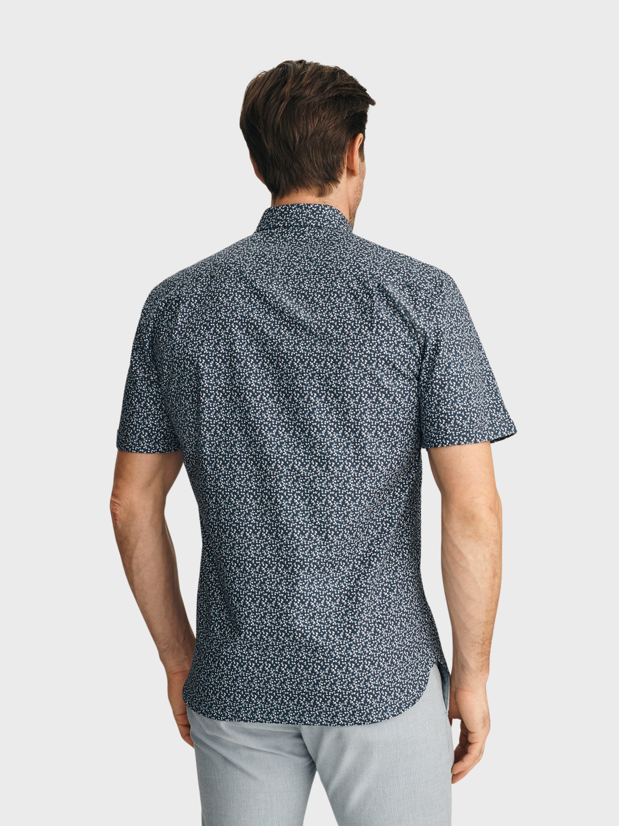 34 Heritage Flower Luxe Twill Shirt Vintage Indigo-Men's Shirts-Brooklyn-Vancouver-Yaletown-Canada