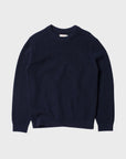 Nudie- August Rib Cotton Sweater Navy