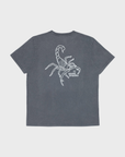 Nudie Roy Sand Tracks T-Shirt Antracite-Men's T-Shirts-Brooklyn-Vancouver-Yaletown-Canada