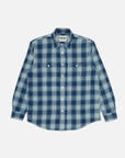 Nudie Julian Worker Shirt Checked Indigo-Men's Shirts-Brooklyn-Vancouver-Yaletown-Canada