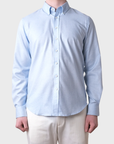 Outclass L/S Classic Shirt - Sky Heather-Men's Shirts-Brooklyn-Vancouver-Yaletown-Canada