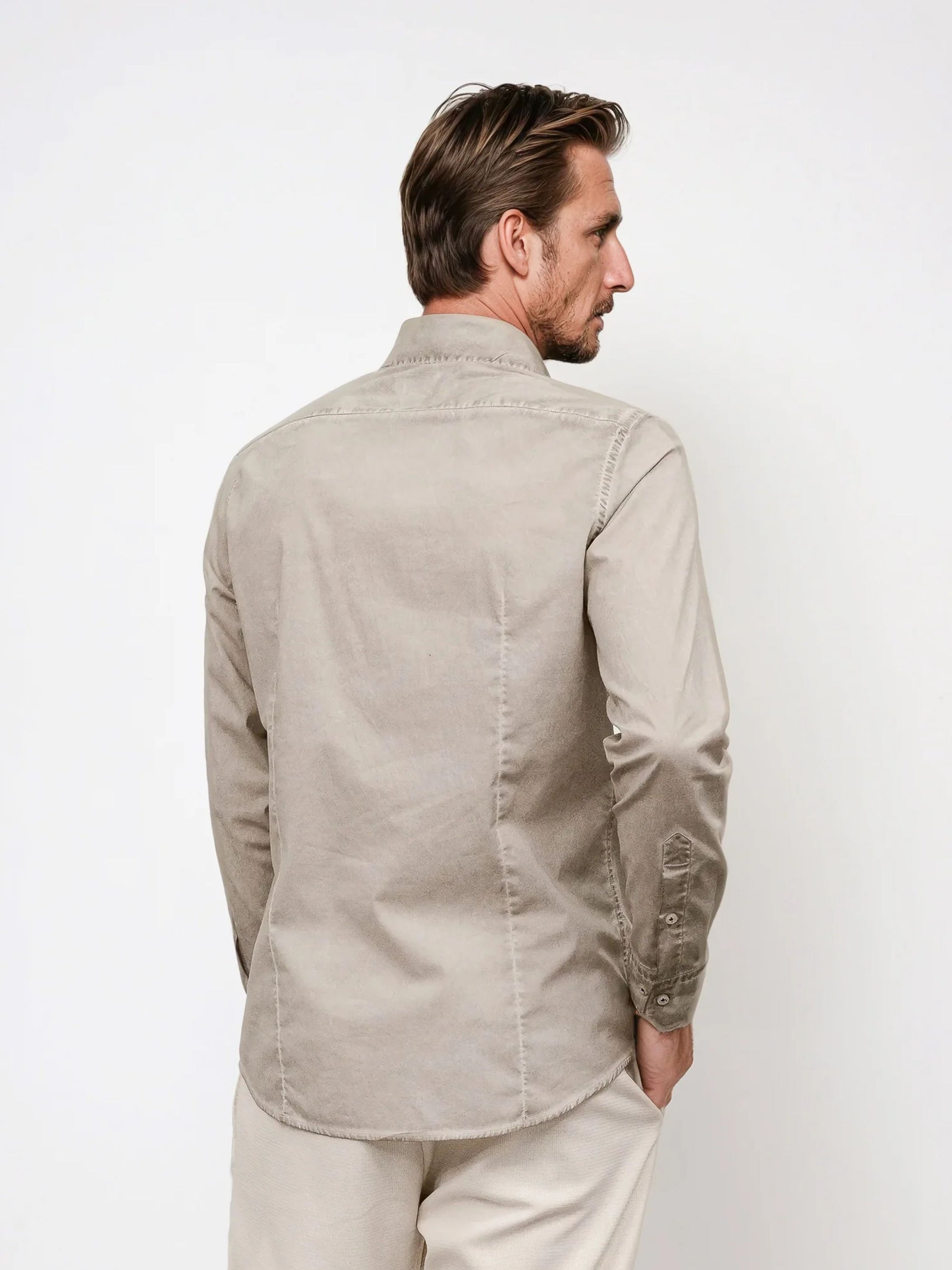 Ploumanach Harrison Poplin Shirt - Grafite-Men's Shirts-Brooklyn-Vancouver-Yaletown-Canada