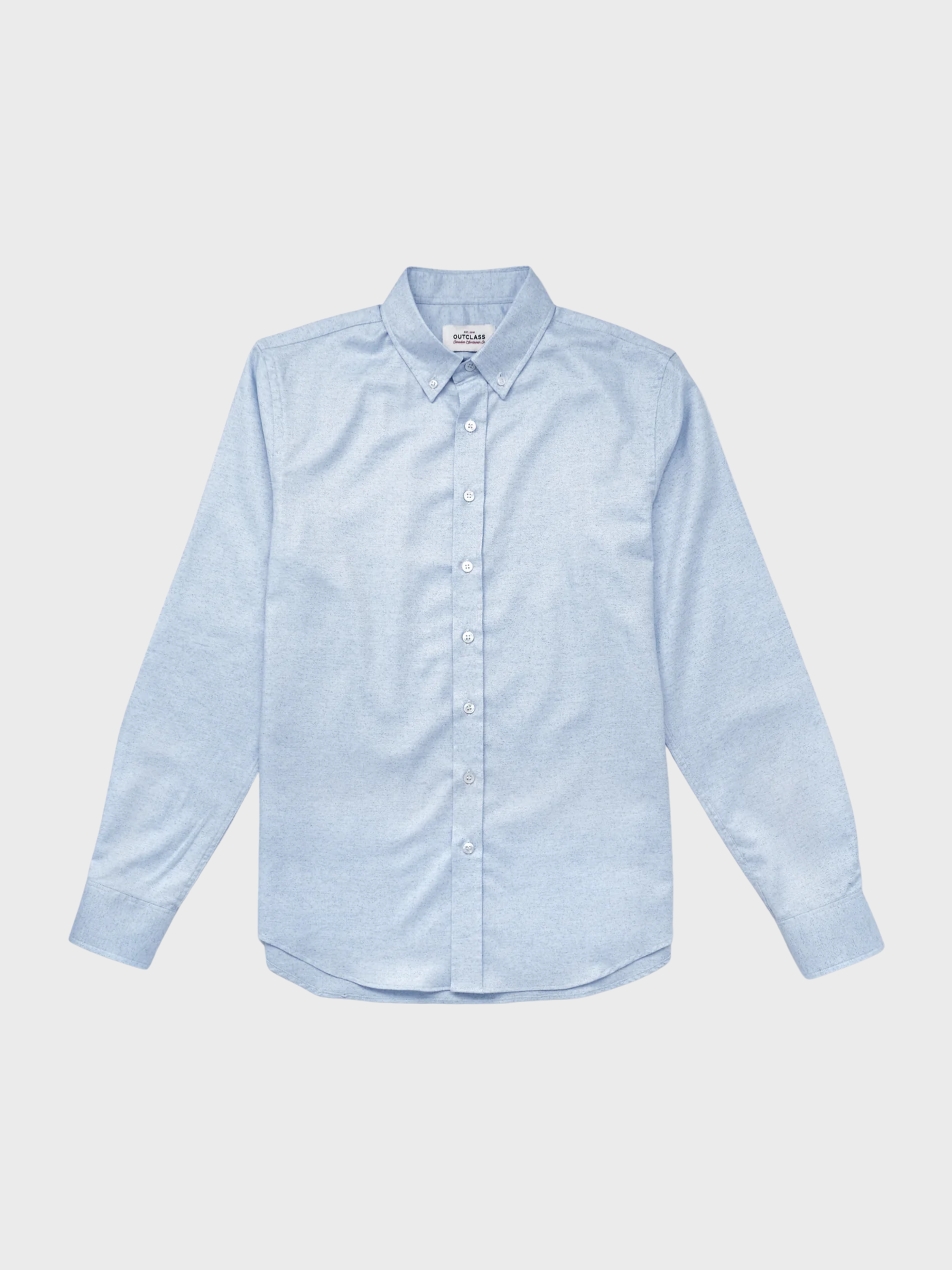 Outclass L/S Classic Shirt - Sky Heather-Men's Shirts-Brooklyn-Vancouver-Yaletown-Canada
