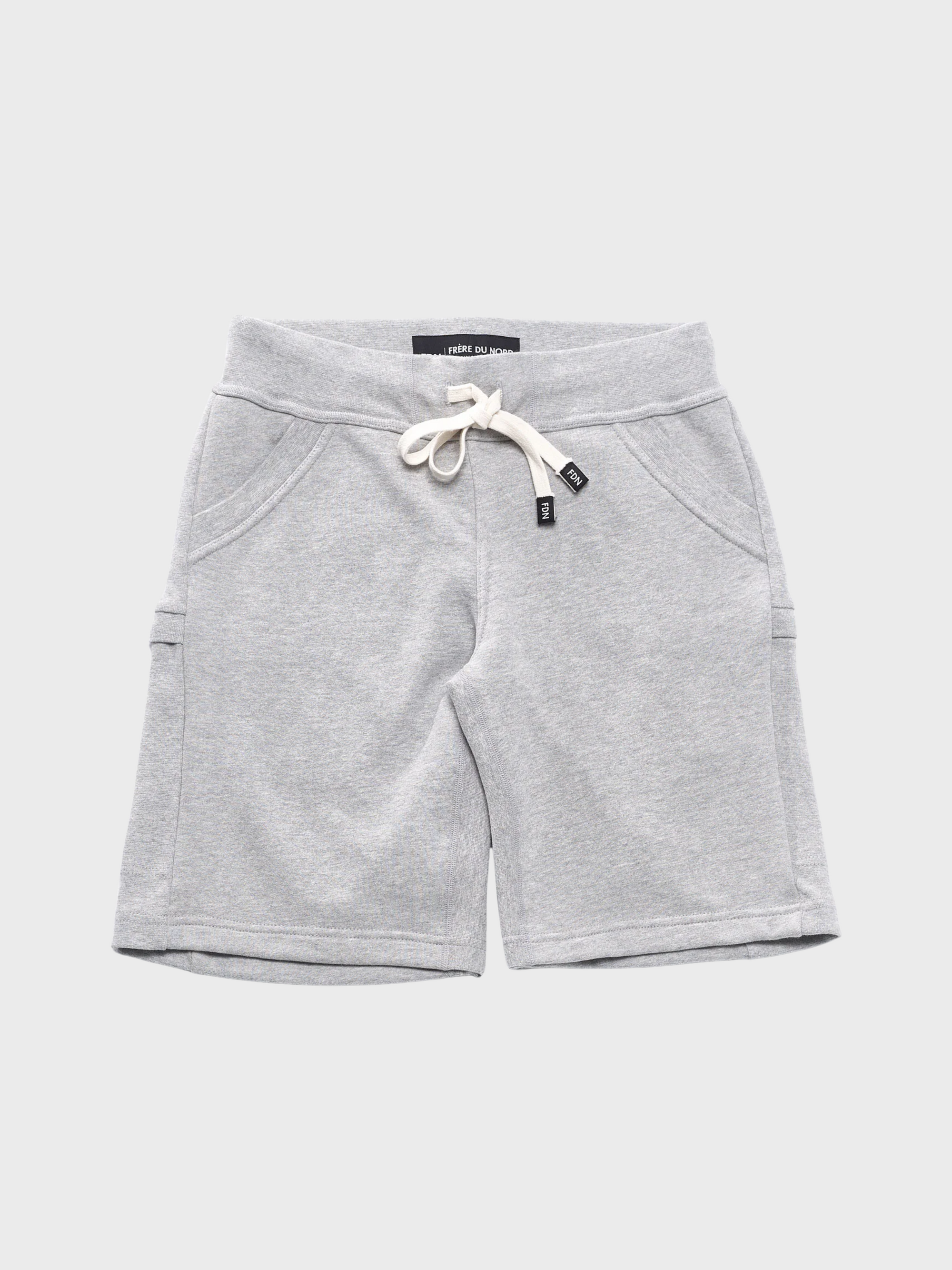 Frere Du Nord 4-Pocket Shorts Heather Grey-Men's Sweatshirts-Brooklyn-Vancouver-Yaletown-Canada