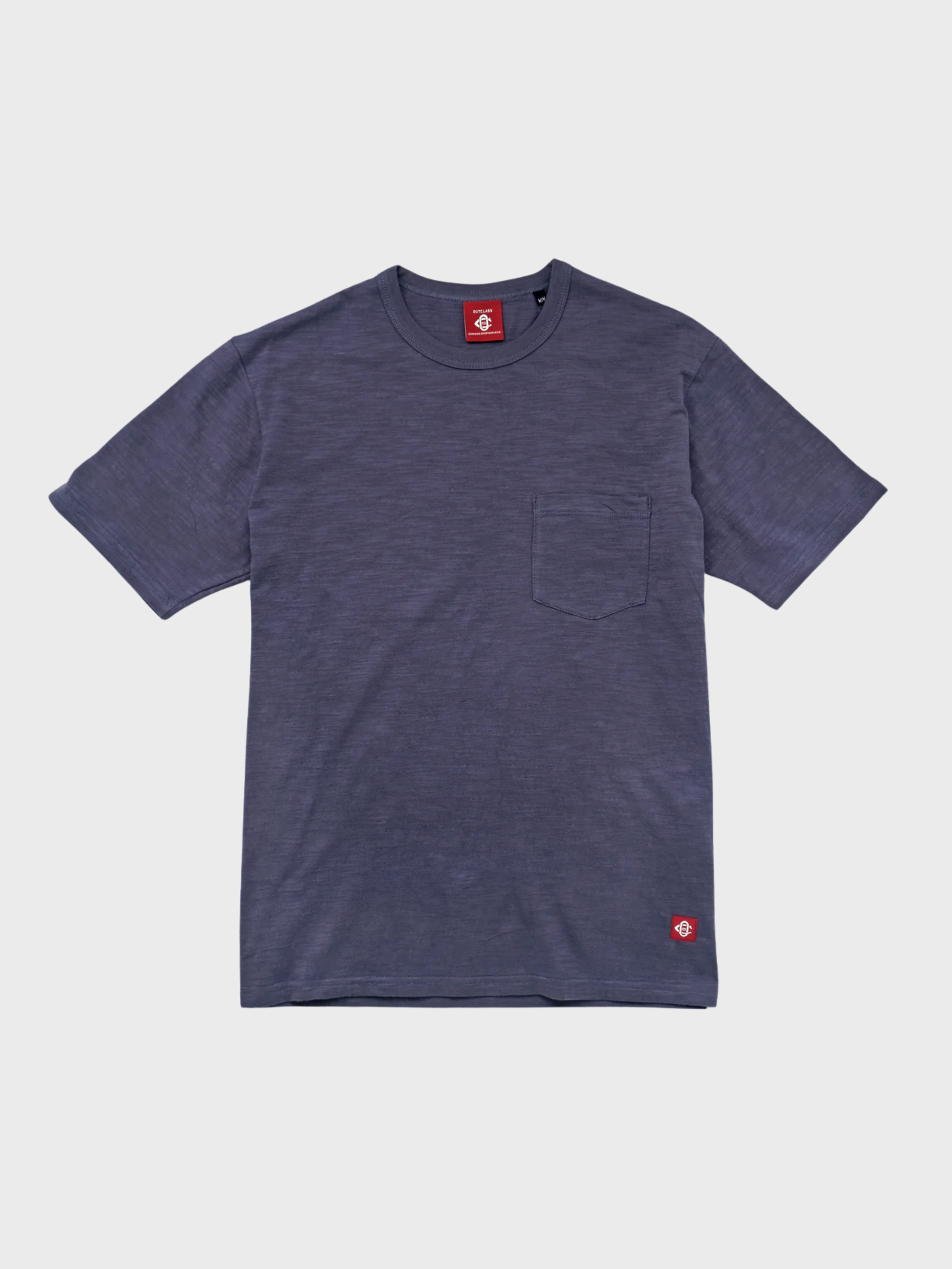 Outclass Slub S/S Pocket T-Shirt - Violet-Men's T-Shirts-Brooklyn-Vancouver-Yaletown-Canada