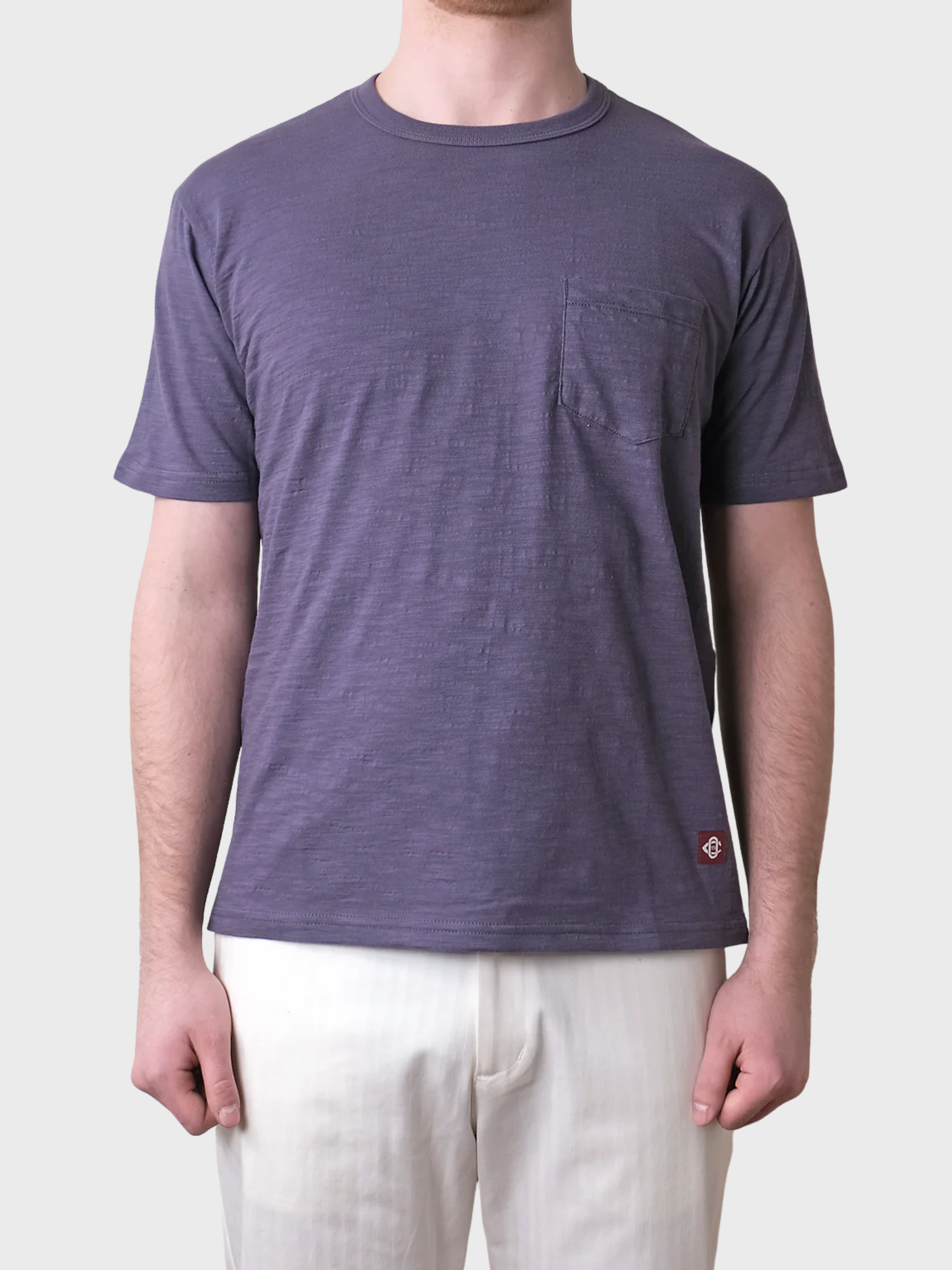 Outclass Slub S/S Pocket T-Shirt - Violet-Men's T-Shirts-Brooklyn-Vancouver-Yaletown-Canada