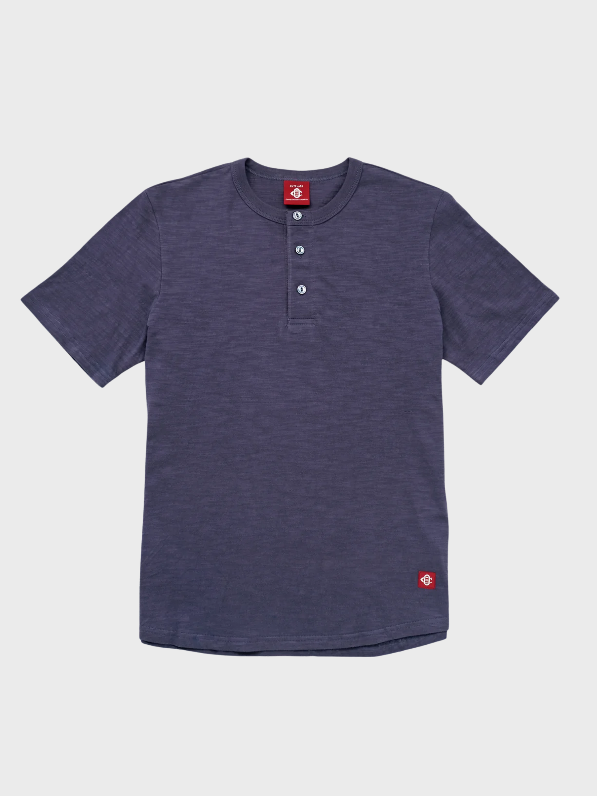 Outclass Slub S/S Henley - Violet-Men's T-Shirts-Brooklyn-Vancouver-Yaletown-Canada