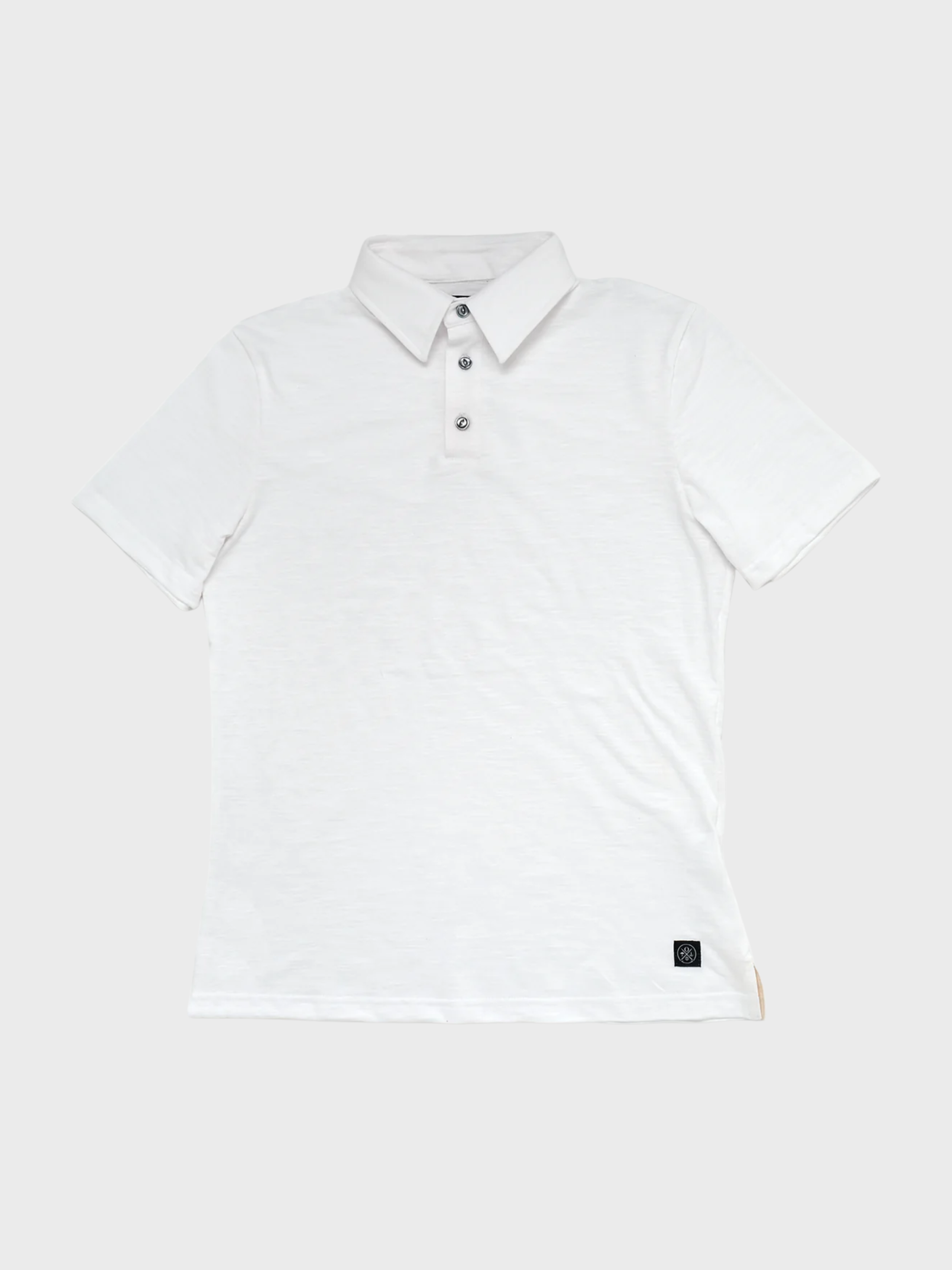 Outclass Slub S/S Polo - White-Men's T-Shirts-Brooklyn-Vancouver-Yaletown-Canada