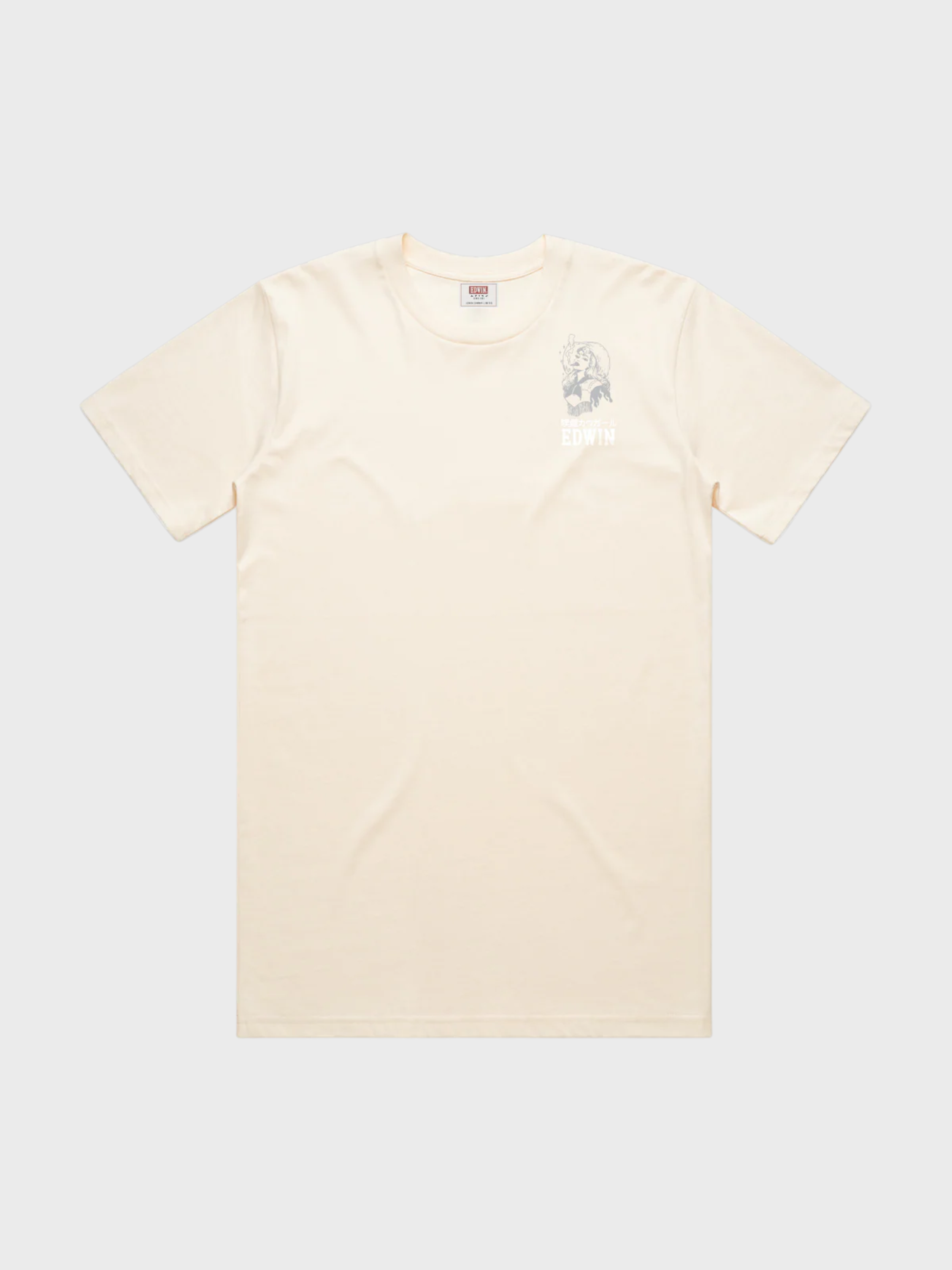 Edwin Smokin Cowgirl T-Shirt - Natural-Men's T-Shirts-Brooklyn-Vancouver-Yaletown-Canada
