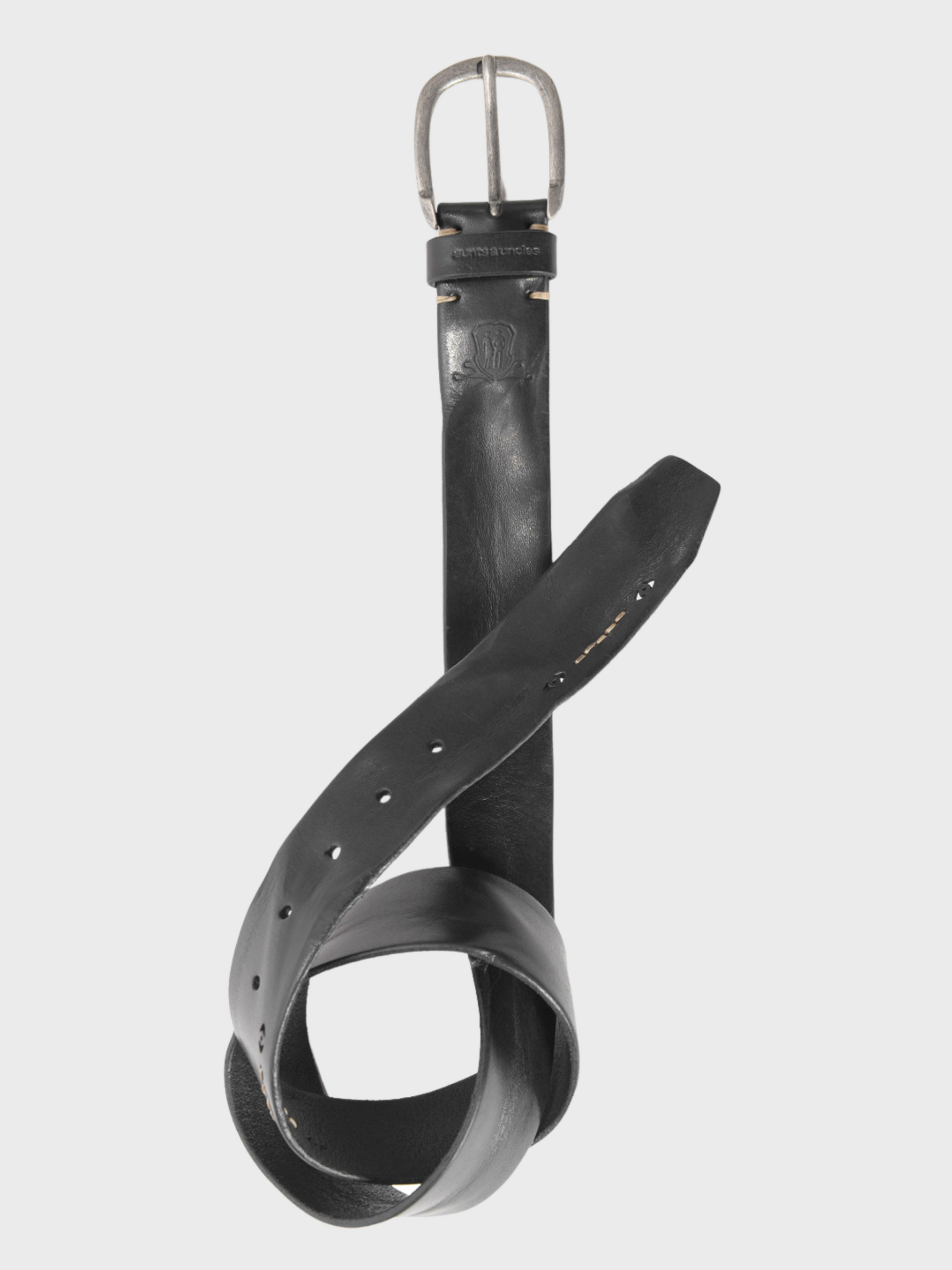 Aunts & Uncles Gentle Fella Belt Black-Men's Belts-Brooklyn-Vancouver-Yaletown-Canada