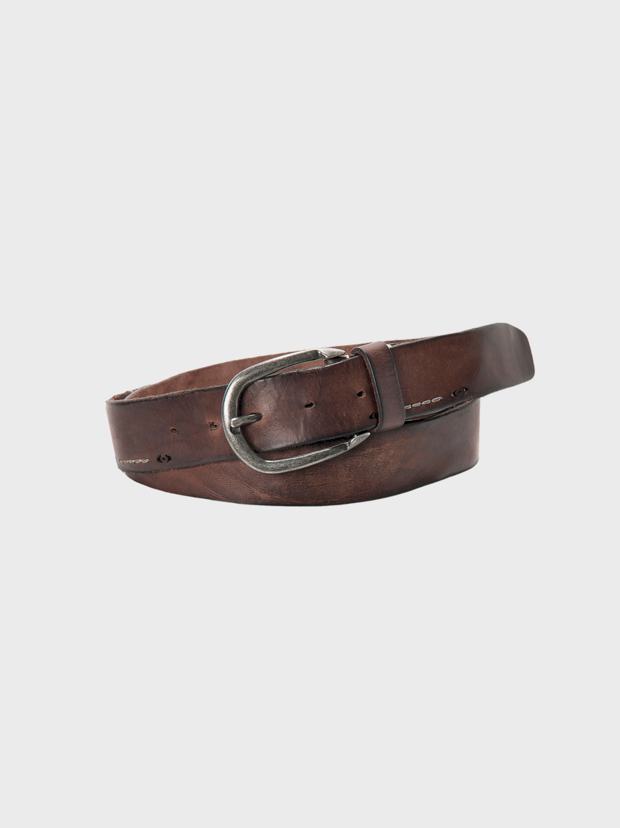 Aunts & Uncles Gentle Fella Belt Dark Brown-Men's Belts-Brooklyn-Vancouver-Yaletown-Canada