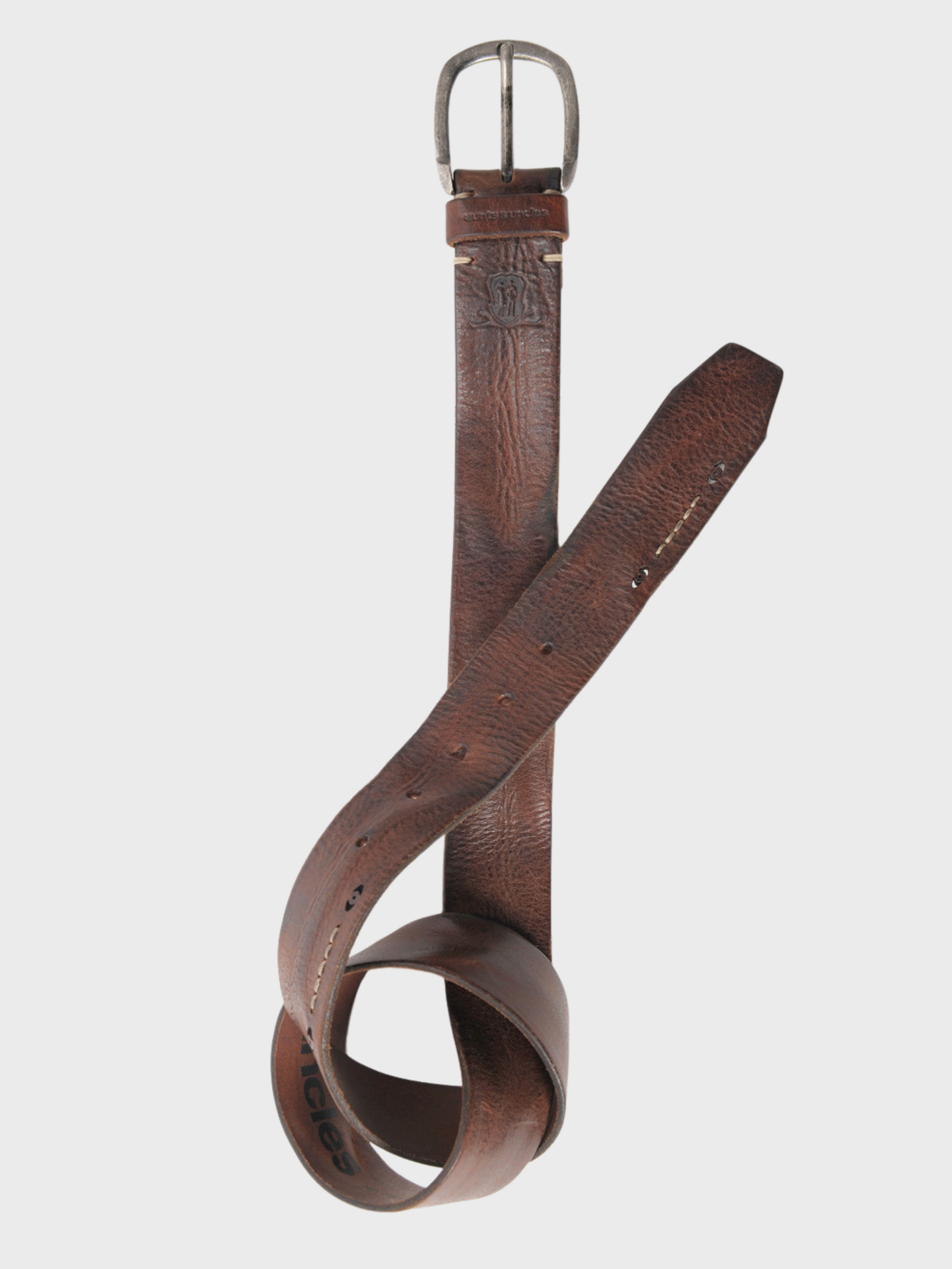 Aunts & Uncles Gentle Fella Belt Dark Brown-Men's Belts-Brooklyn-Vancouver-Yaletown-Canada