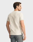 34 Heritage Striped Tee Beige-Men's T-Shirts-Brooklyn-Vancouver-Yaletown-Canada