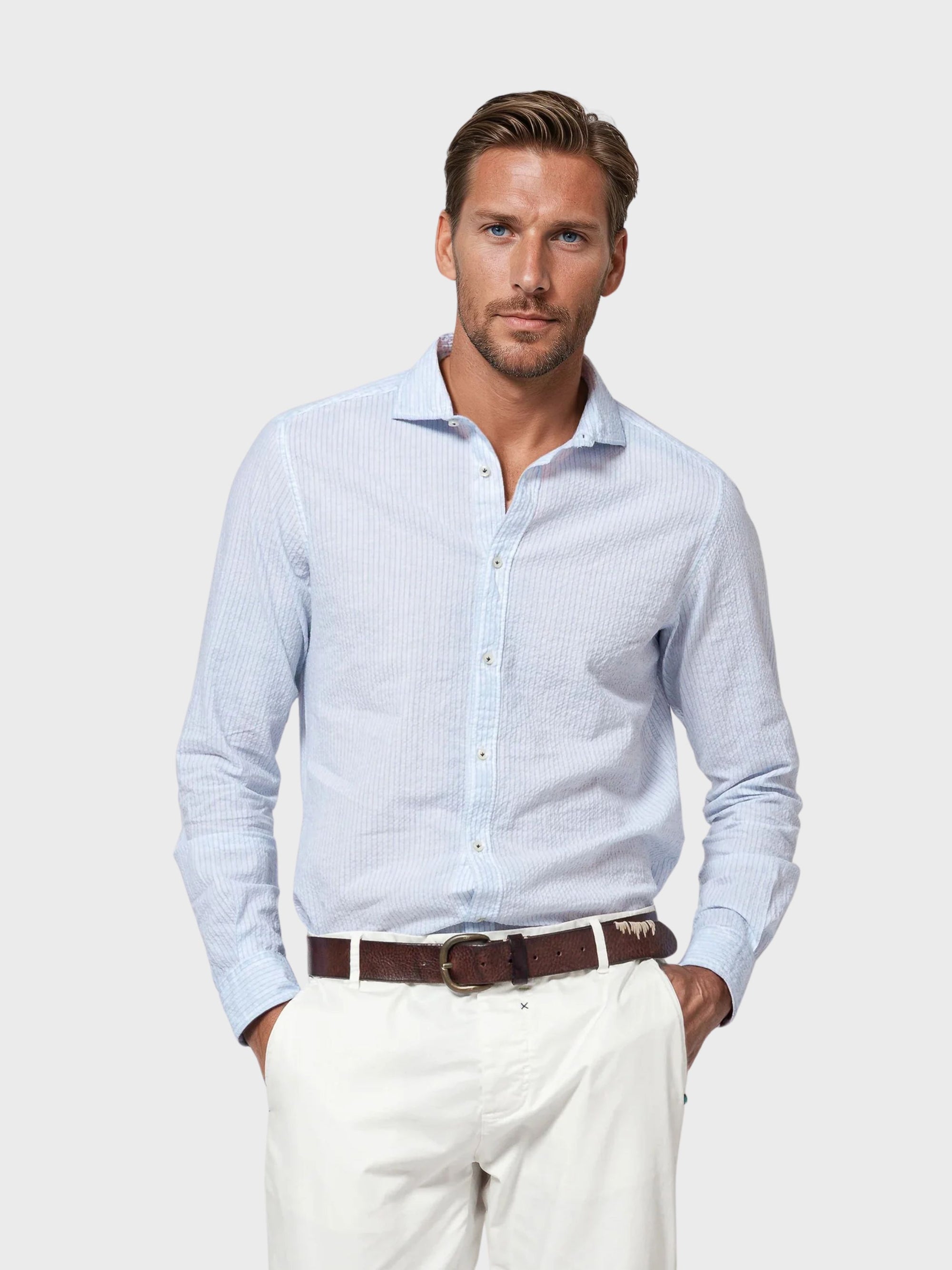 Ploumanach Harrison Cloque Shirt - Anice-Men's Shirts-Brooklyn-Vancouver-Yaletown-Canada