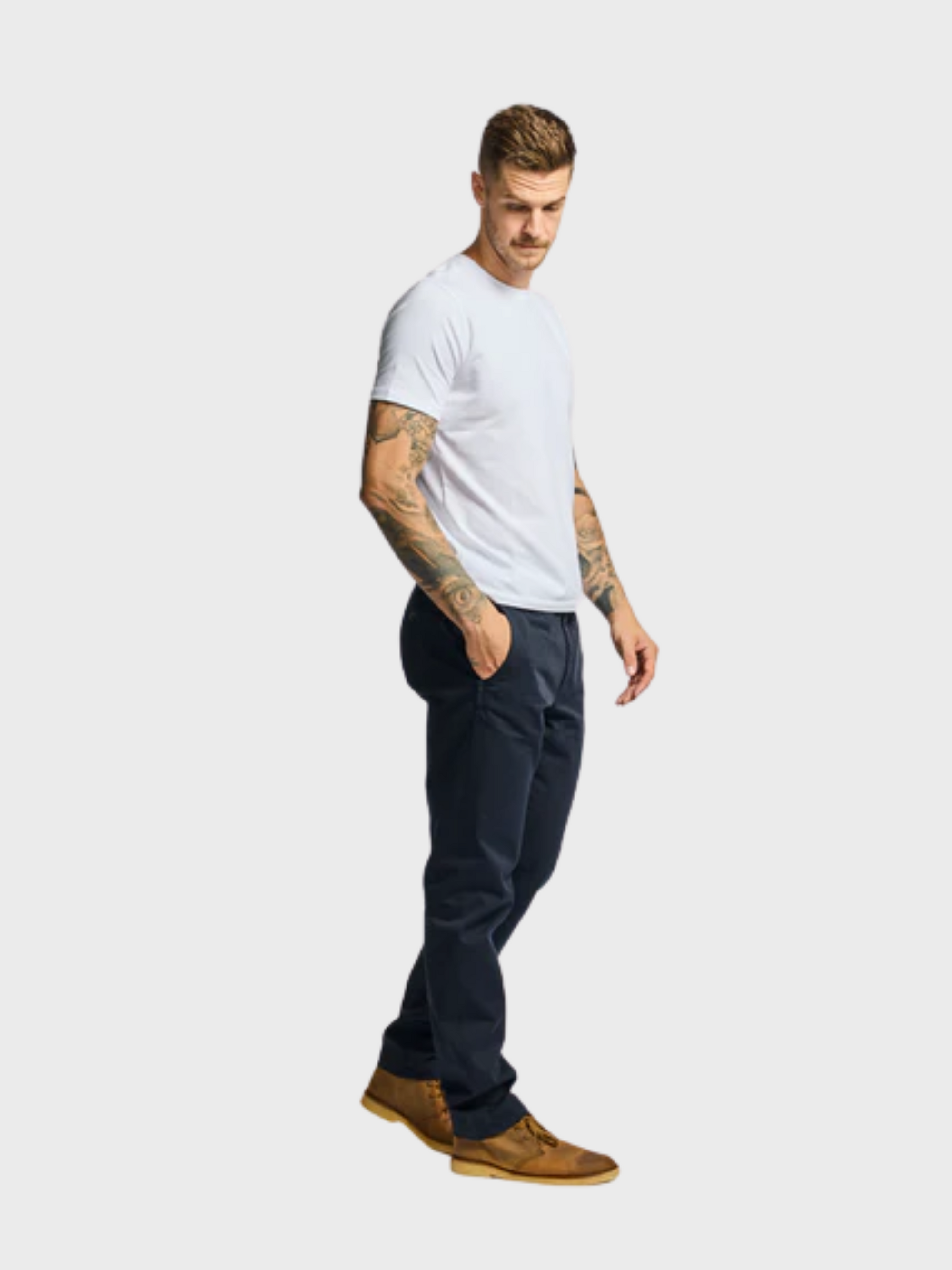 Easy Mondays Drawstring Chino - Navy-Men's Pants-Brooklyn-Vancouver-Yaletown-Canada