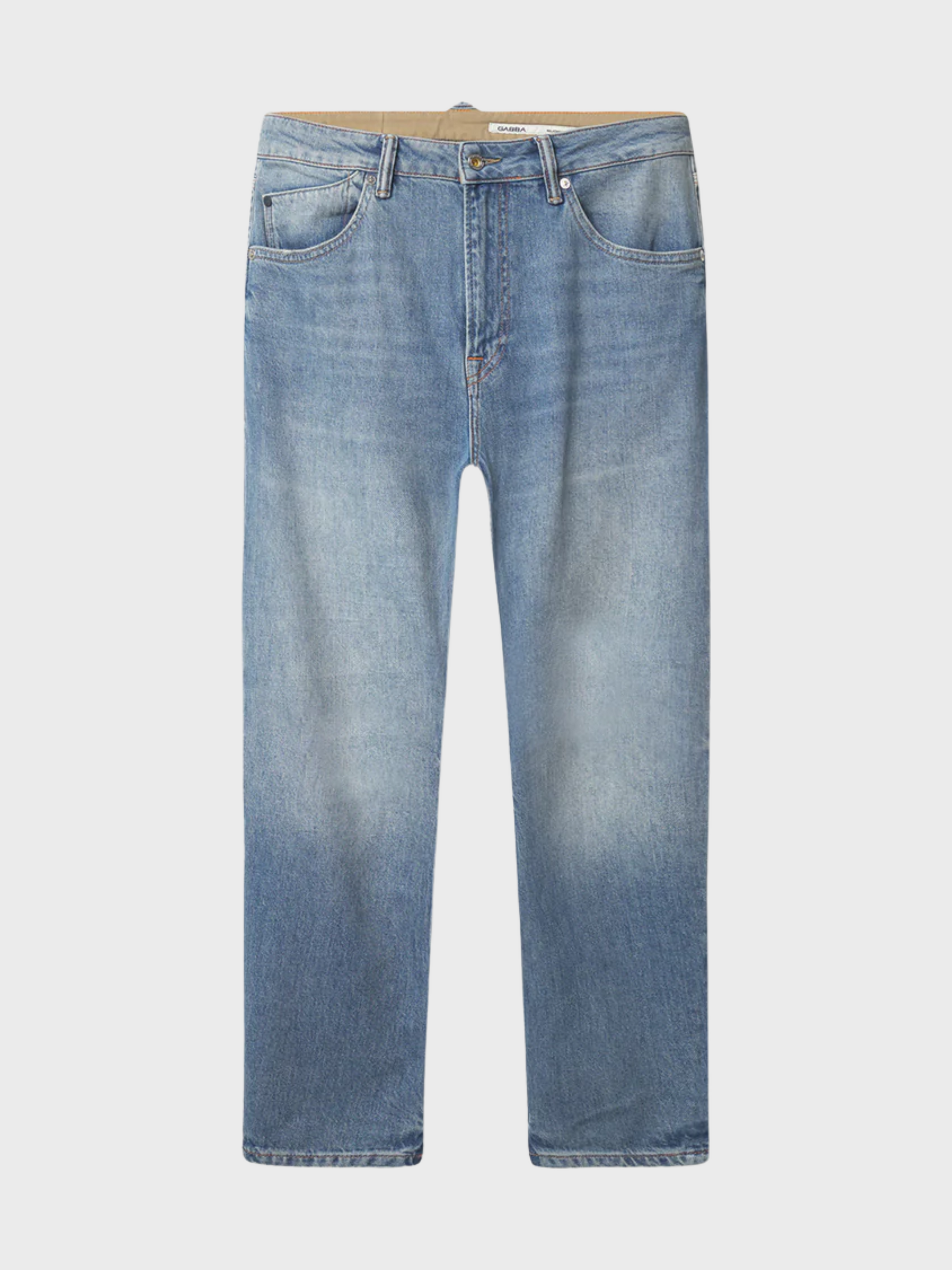 Gabba Denim Carl Astra Loose Tapered - Mid Blue Denim-Men&#39;s Denim-Brooklyn-Vancouver-Yaletown-Canada