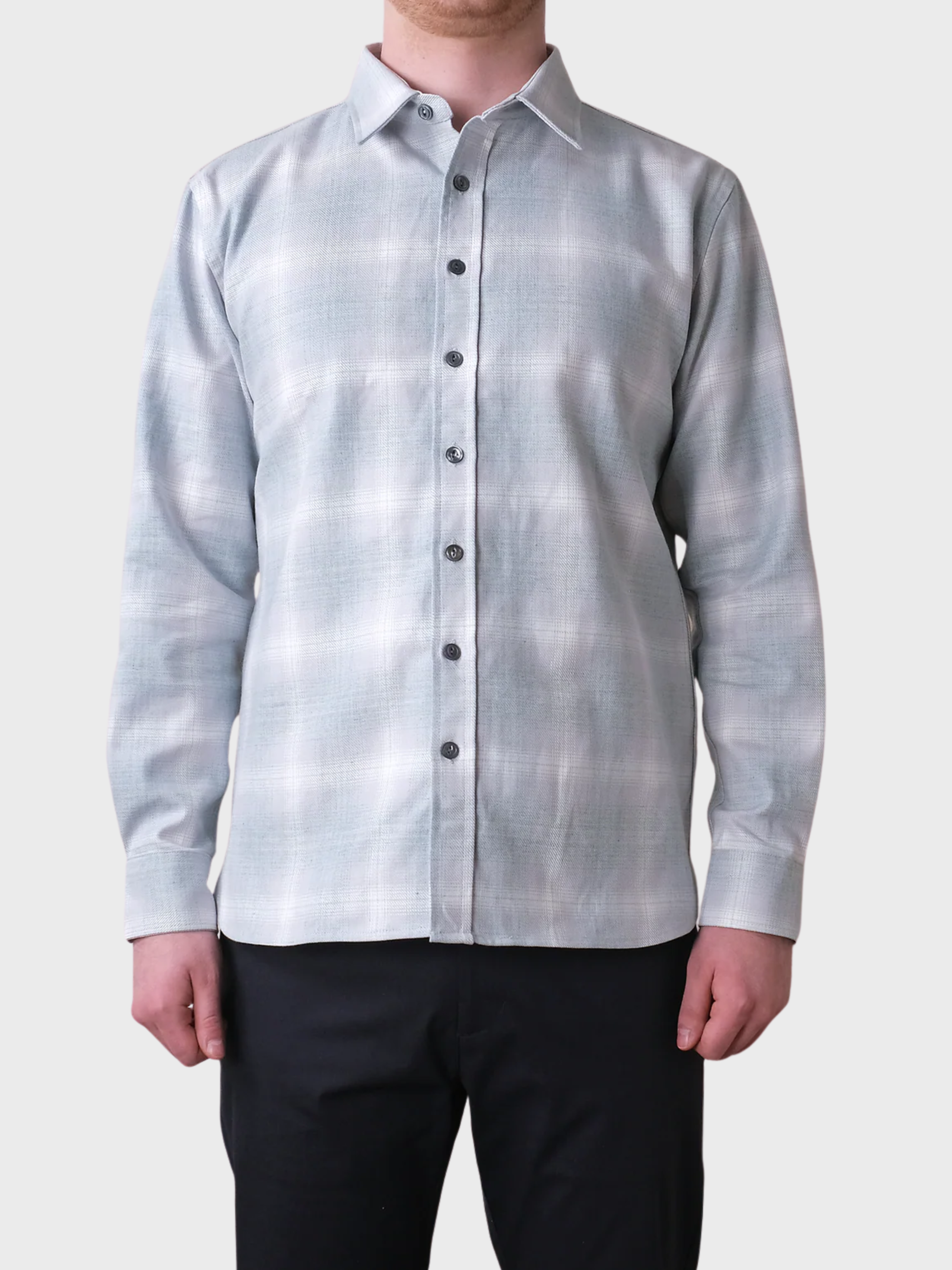 Outclass L/S Easy Shirt - Mist Plaid-Men's Shirts-Brooklyn-Vancouver-Yaletown-Canada