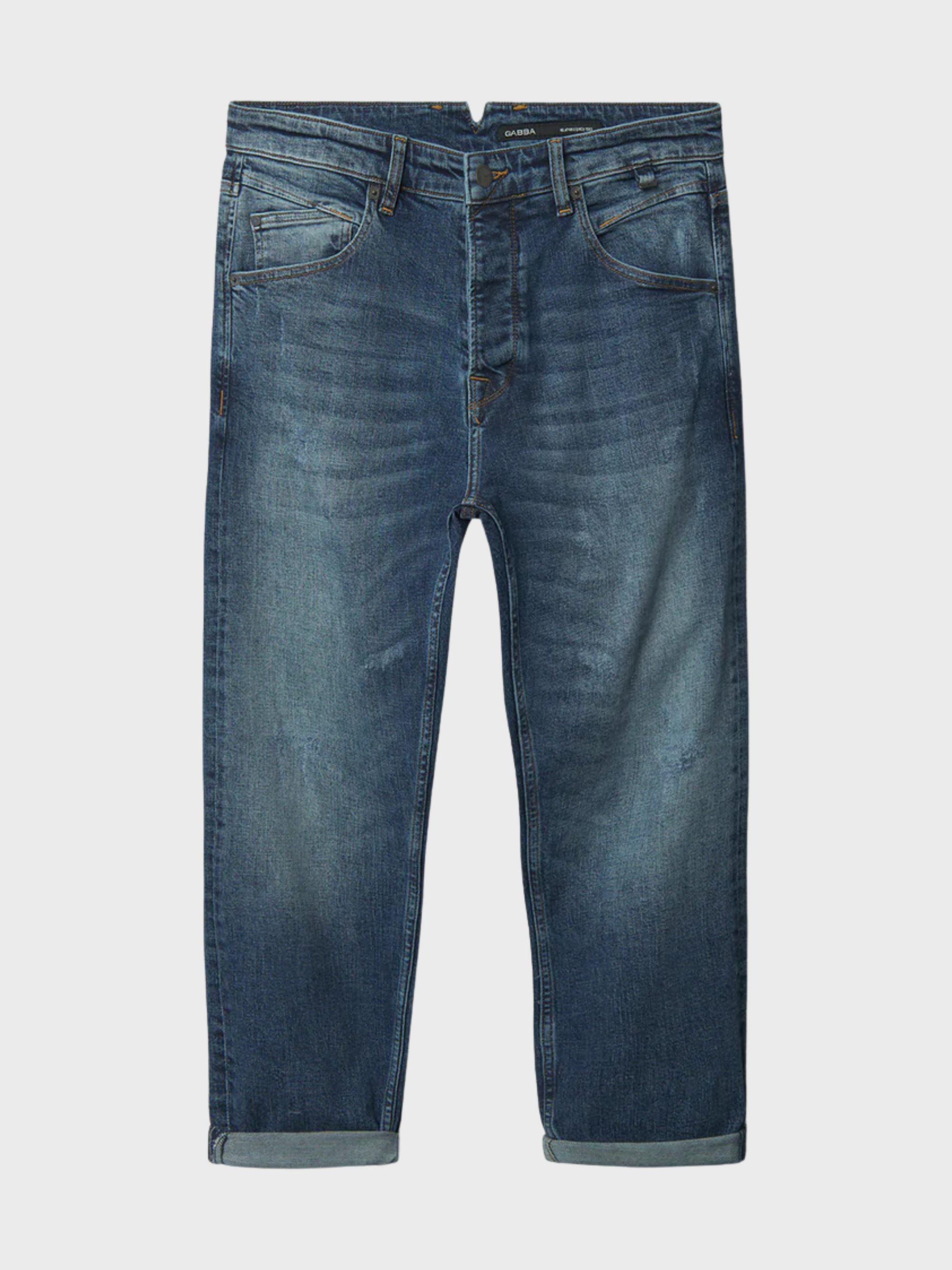 Gabba Denim Alex Cross - Mid Blue Denim-Men's Denim-Brooklyn-Vancouver-Yaletown-Canada
