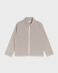 Bather Clay Pinstripe Tour Jacket - Brown-Men's Jackets-Brooklyn-Vancouver-Yaletown-Canada