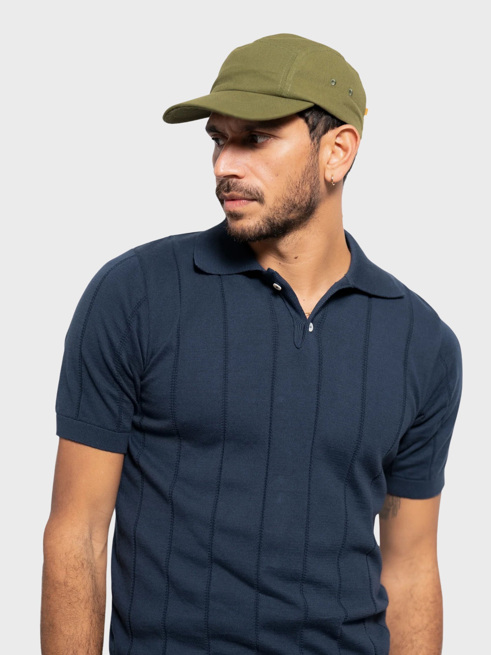 Far Afield Laurel 5 Panel Cap - Panama Twill - Green-Men's Accessories-Brooklyn-Vancouver-Yaletown-Canada