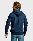 Easy Mondays Slub Cotton Zip Hoodie Navy-Men's Sweatshirts-Brooklyn-Vancouver-Yaletown-Canada
