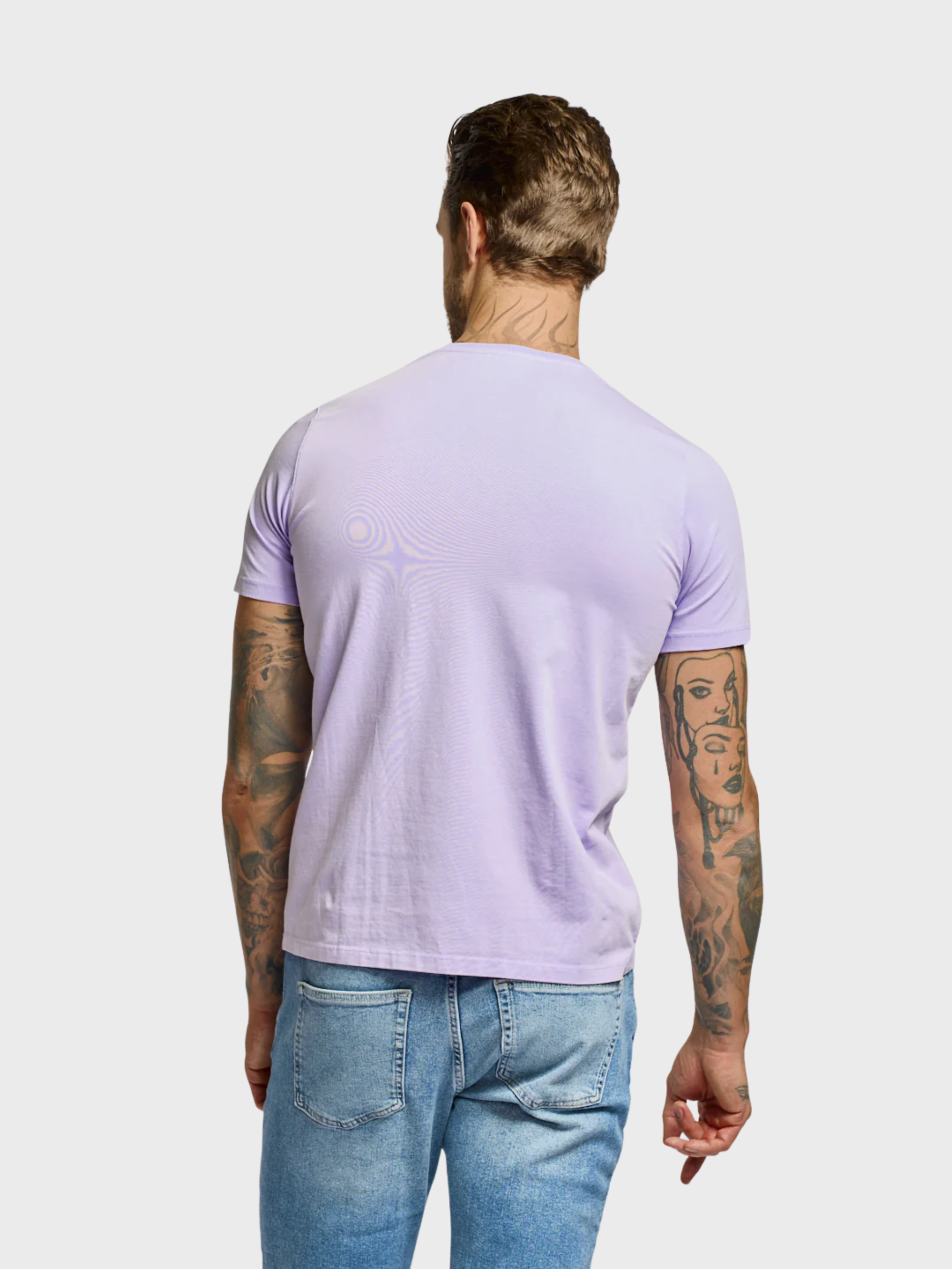 Easy Mondays Crew Neck T Lilac-Men's T-Shirts-Brooklyn-Vancouver-Yaletown-Canada